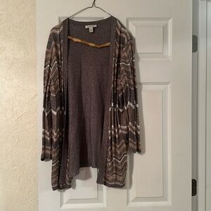 Boston proper cardigan metallic colors size xl worn 1 time
